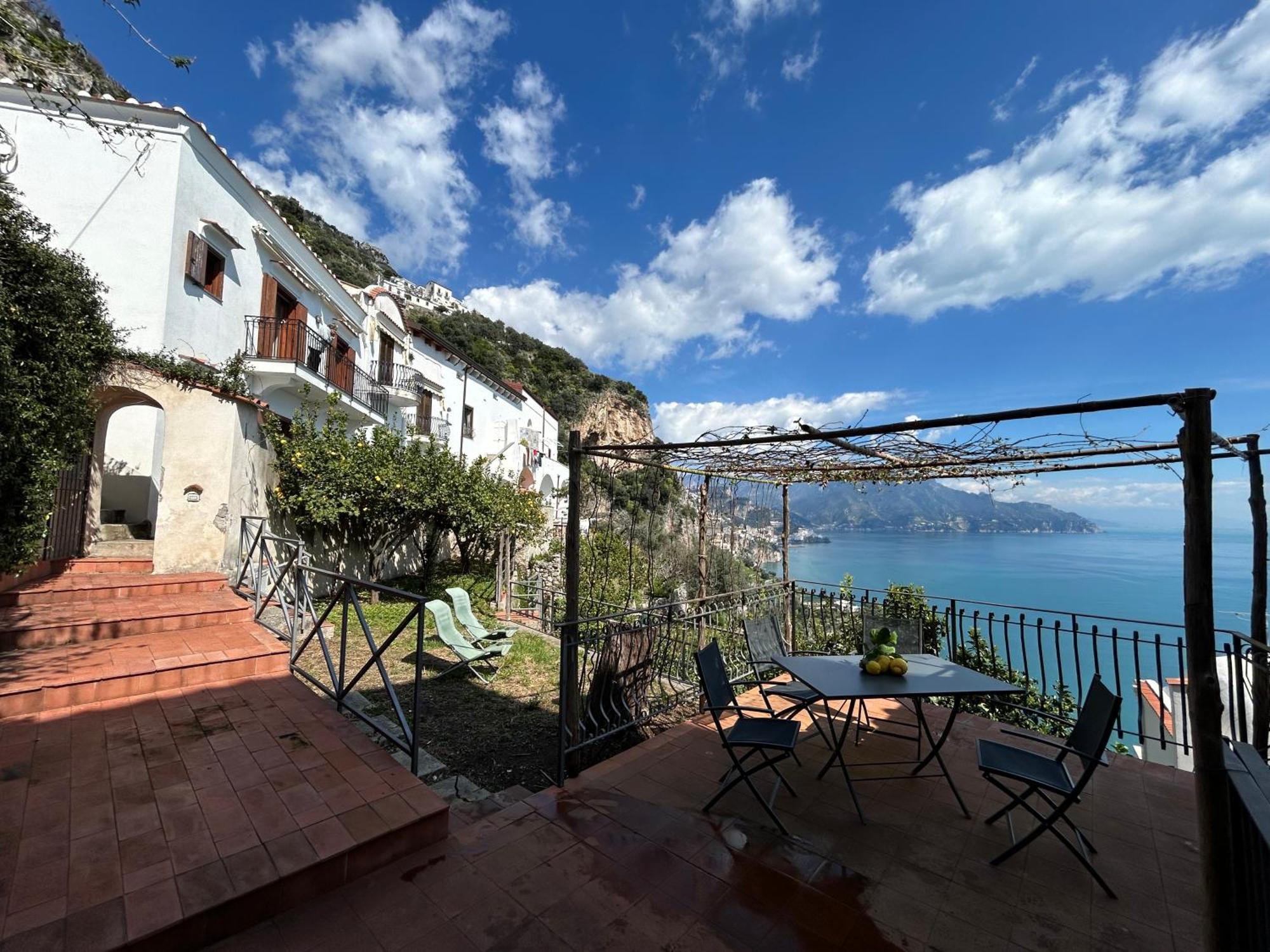 コンカ・デイ・マリーニ Amalfi 51 Con Vista Mare, Giardino E Terrazzeヴィラ エクステリア 写真
